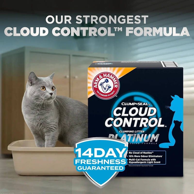 Litière pour Chat Platinum Cloud Control, Gris