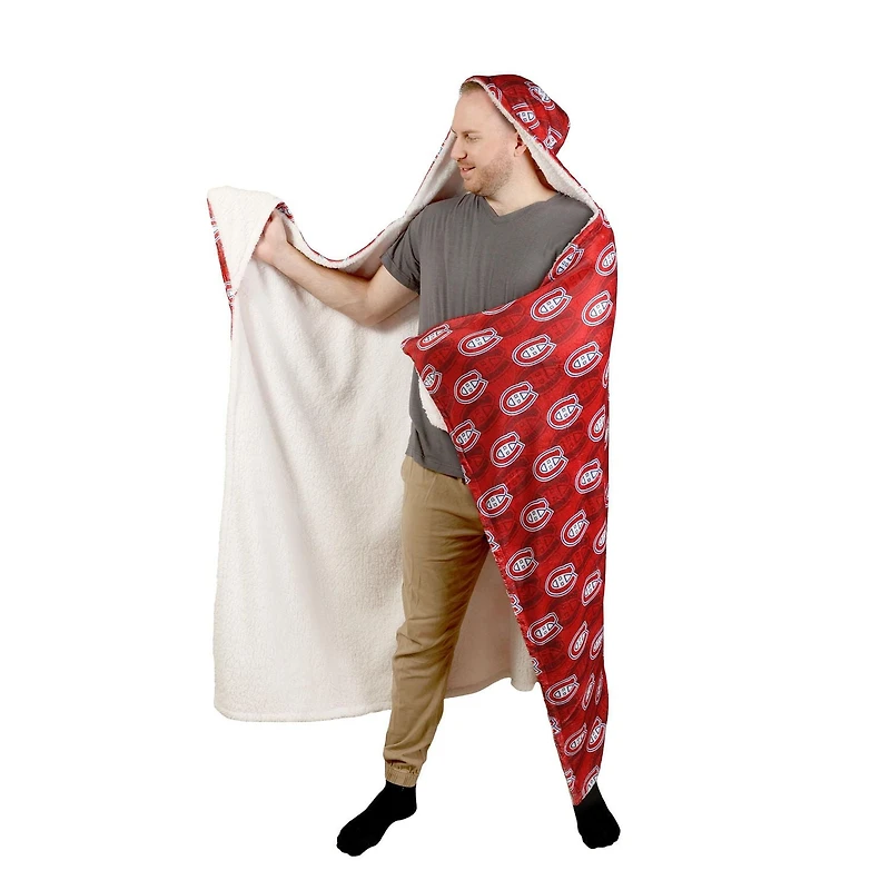 NHL Montreal Canadiens Hooded Throw Blanket, 50" x 70"