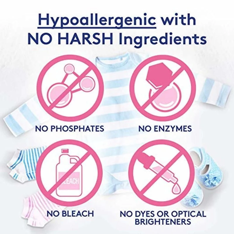 Woolite Baby, Hypoallergenic Laundry Detergent, Mega Value Pack, 2.96 L, Free Of Harsh Chemicals 1 Count, 2.96 L / 66 Loads