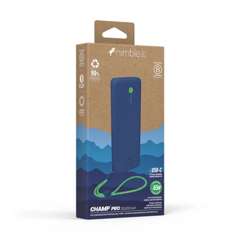 Nimble Champ Pro Portable Charger 20.000 mAh Nebula Dark Blue