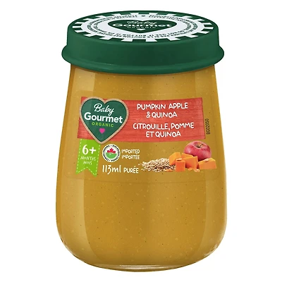 Baby Gourmet Pot Biologique Citrouille Pomme Quinoa 113ml