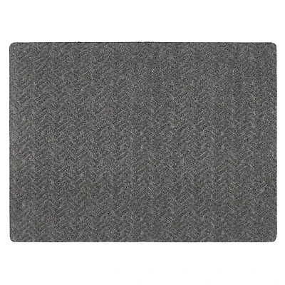 Paillasson Whipcord gris, 36 po x 48 po