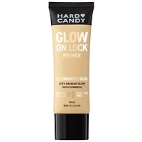Hard Candy Glow On Lock Water-based Illuminating 12-Hour Hold Face Primer with Vitamin C, 1.52 fluid ounces