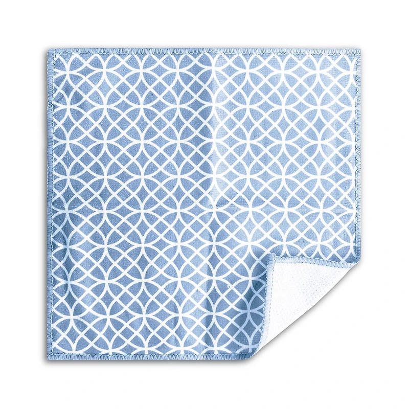 Mainstays 4pk Blue Dish Cloth Scrubbers, Size 12"x12", Blue