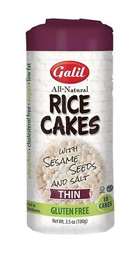 Galil Thin Rice Cakes W/ Sesame & Salt, 100
