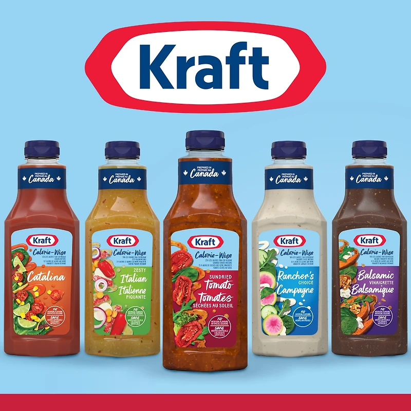 Kraft Sundried Tomato Calorie-Wise Salad Dressing, 425 mL Bottle