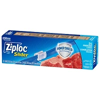 Ziploc Sacs de congélation Slider grand format pour la conservation des aliments, Technologie Power Shield 24 sacs