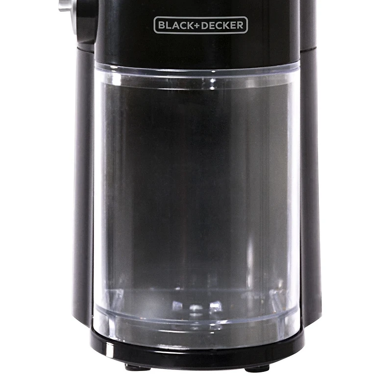 Broyeur à café Burr Mill de Black + Decker en argent et noir Moulin à café réglable