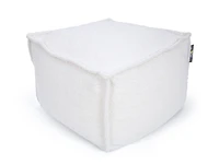 Lounge and Co Ivory Bouclé Pouf