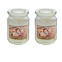 Bougie Parfumée En Pot De 18 Oz (Écorce De Menthe Poivrée) - Lot De 2