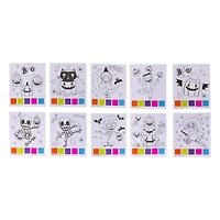 Magic Paint Posters, 10 Paper Sheets with 4 Brushes, Ages 3+, Party Favors, by Way to Celebrate