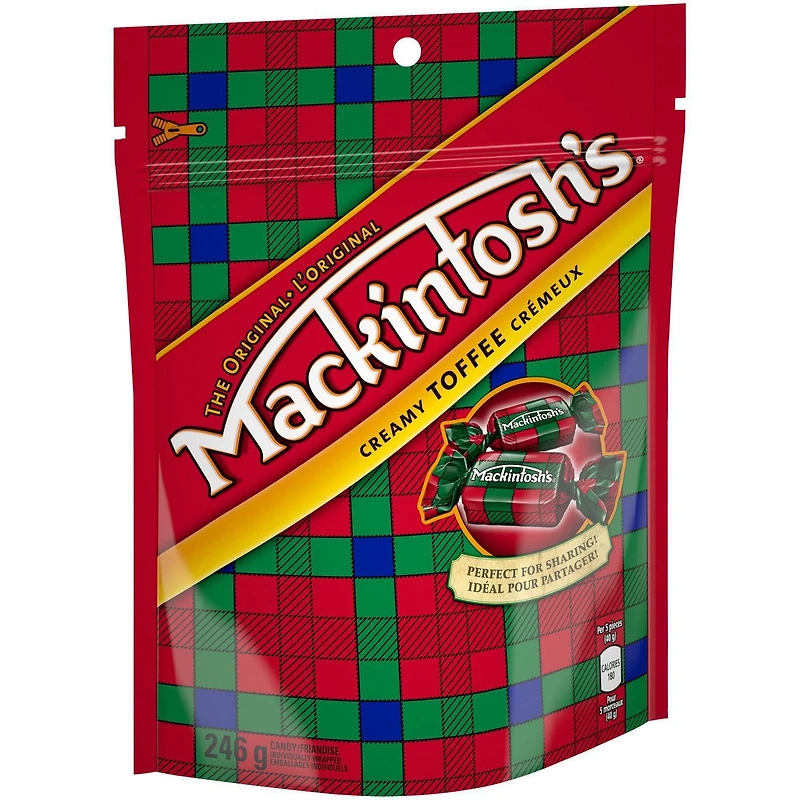 NESTLÉ® MACKINTOSH’S® Holiday Creamy Toffee, Re-Sealable Pouch