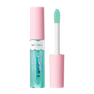 Clean Fresh Yummy Gloss, Brillant repulpant, Brillant à lèvres, Végétalien, Repulpant et volumateur, Facile à appliquer, Saveur menthe Brillant à lèvres repulpant
