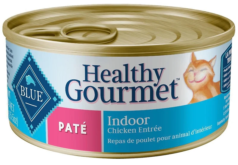 BLUE Healthy Gourmet Repas de poulet pâté pour chats d'intérieur