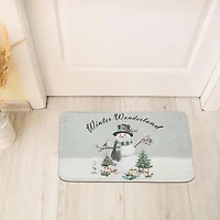 Memory Foam Digital Print Mat Snowman