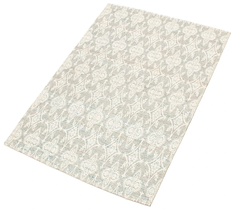 ECARPETGALLERY 4'5" x 6'4" Transitional Collage Handmade Area Rug for Living Room, Dining Room and Bedroom in Grey