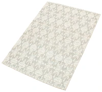 ECARPETGALLERY 4'5" x 6'4" Transitional Collage Handmade Area Rug for Living Room, Dining Room and Bedroom in Grey
