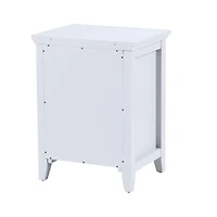 Homylin Modern Nightstand Metal Locker End Side Table Steel Bedside Storage Cabinet with Shelves Easy Assembly for Living Room Bedroom