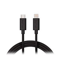 Veho Pebble USB-C to Lightning Charge and Sync Cable 1-m/3.3-ft - Black
