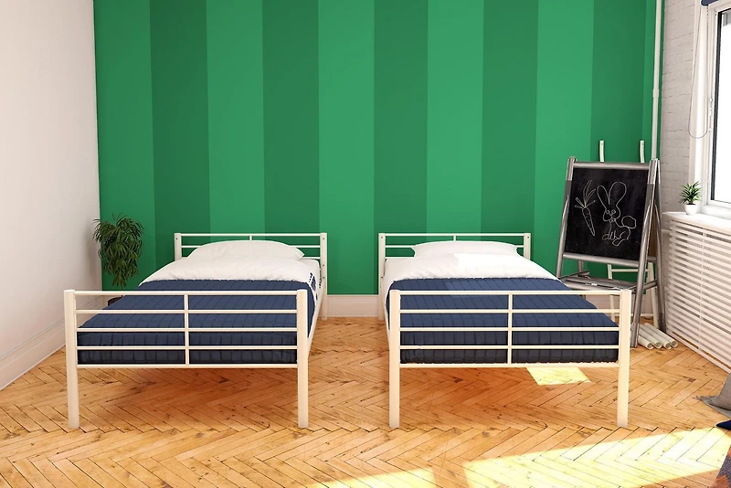 Convertible Twin over Twin Metal Bunk Bed