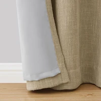 Better Homes & Gardens Linen Grommet Blackout Curtain Panel, 50" x 84