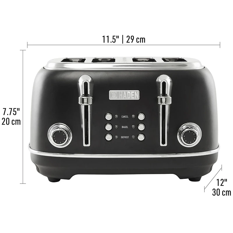 Haden Heritage 4-Slice Wide Slot Toaster