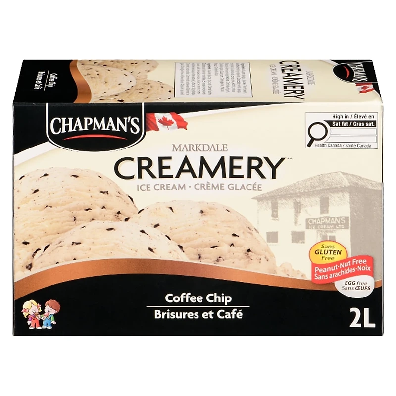 Chapman's Markdale Creamery Coffee Chip Ice Cream in a Carton 2L