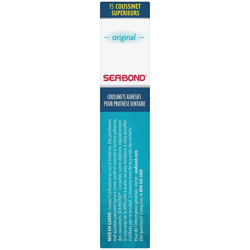 Sea-Bond Denture Adhesive Original Uppers, 15 Count