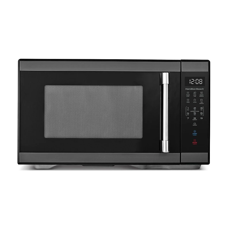 Hamilton Beach 1.1 Cu ft Countertop Microwave Oven, Black