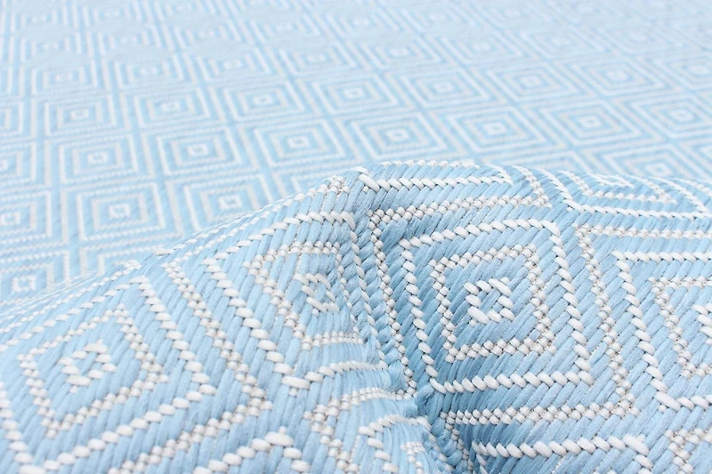 ECARPET Outdoor Area Rug for Patio, Deck, Backyard, Camping, Water Proof Carpet, Veranda Diamond Collection