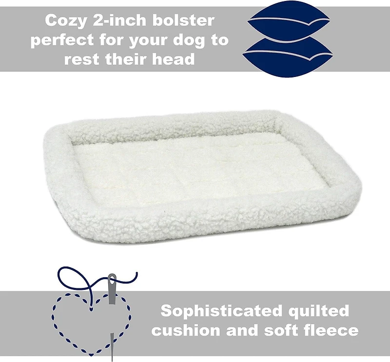 Midwest Homes For Pets Midwest Quiet Time Natural Fleece Dog Bed