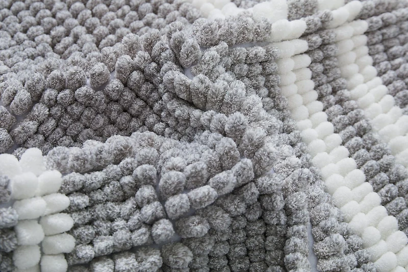 Chaps Tapis de bain de luxe – Confort moelleux pour salles de bains élégantes, gris, 43,2 x 61 cm