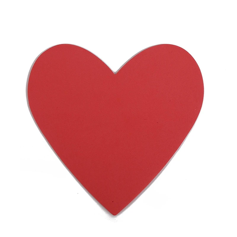 10 COEURS EN MOUSSE ROUGE