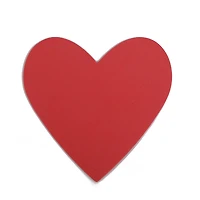 10 COEURS EN MOUSSE ROUGE