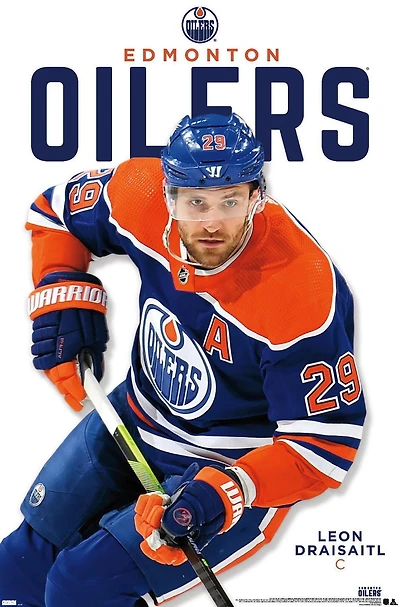 NHL Edmonton Oilers - Leon Draisaitl Feature Series 24 Wall Poster, 22.375" x 34"