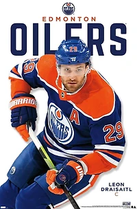 NHL Edmonton Oilers - Leon Draisaitl Feature Series 24 Wall Poster, 22.375" x 34"