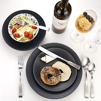 Assiette à dîner en grès Granito 27 cm par Mesa Ceramic Ensemble de 4