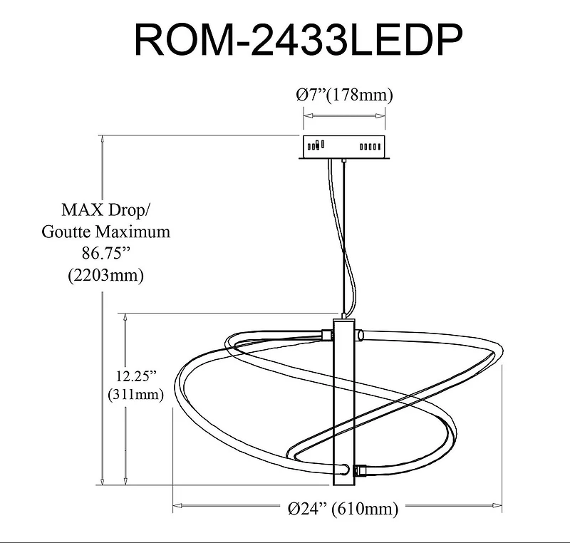 Romy LED Pendant