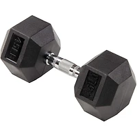 BalanceFrom Haltères hexagonales gainées de caoutchouc, paire de 45 lb, noir
