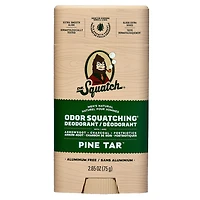 Déodorant naturel pour hommes Dr. Squatch - Anti-odeurs sans aluminium - Pine Tar - 75 g
