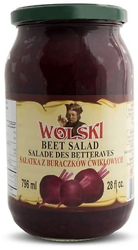 Wolski Salade de betteraves, Pot de 796 ml Salade betteravesWolski,796ml