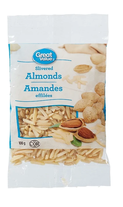 Great Value Slivered Almonds, 100 g