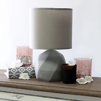 Simple Designs Geometric Concrete Lamp