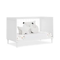 Delta Children Bowie 4-in-1 Convertible Crib - Greenguard Gold Certified, Bianca White