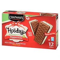 Chapman's Holiday Moments Peppermint Ice Cream Sandwich in a Box, 12 x 120mL