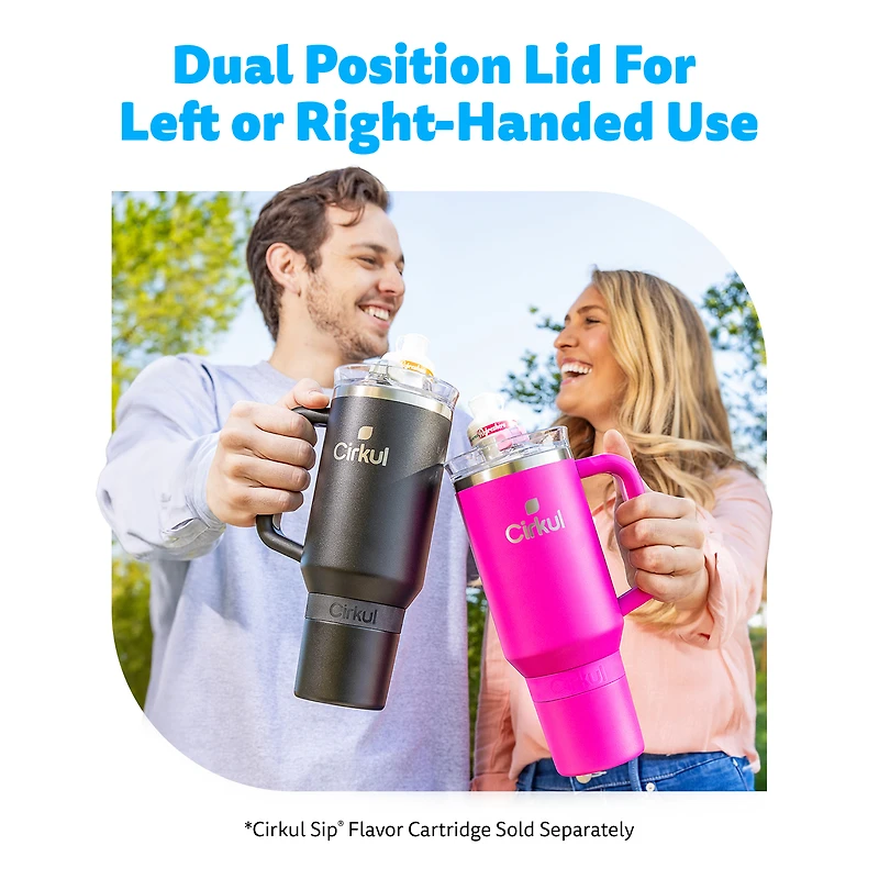 Cirkul 40oz All-Day StrawSip™ Tumbler, Cherry Blossom (Light Pink)., 40oz Cherry Blossom All-Day StrawSip™ Tumbler.