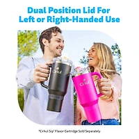 Cirkul 40oz All-Day StrawSip™ Tumbler, Cherry Blossom (Light Pink)., 40oz Cherry Blossom  All-Day StrawSip™ Tumbler.