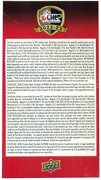 2022-23 Upper Deck CHL Hockey Blaster Box
