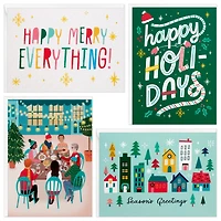 Boîte de cartes variées de Noël, Hallmark, motifs joyeux et vifs (paquet de 20 cartes et enveloppes)