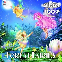 Ceaco Forest Fairies 100 Pièces Puzzle Fées Avec Des Grenouilles Dansantes